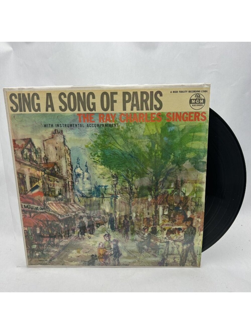 Sing a Song of Paris The Ray Charles Singers MGM 33 LP Vinyl Record 3812
